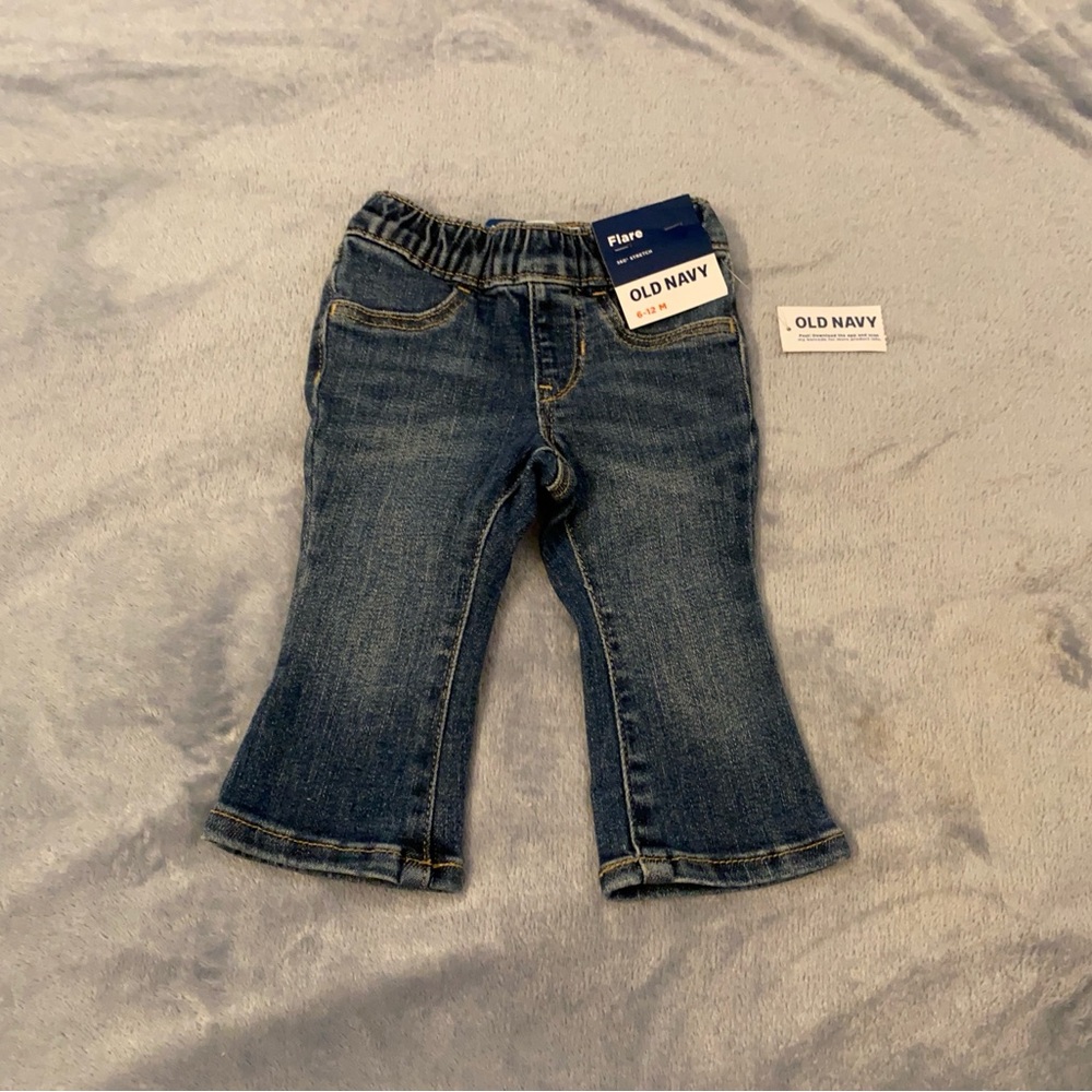 NWT Old Navy Baby Girls Flare Jeans Size 6-12 Months